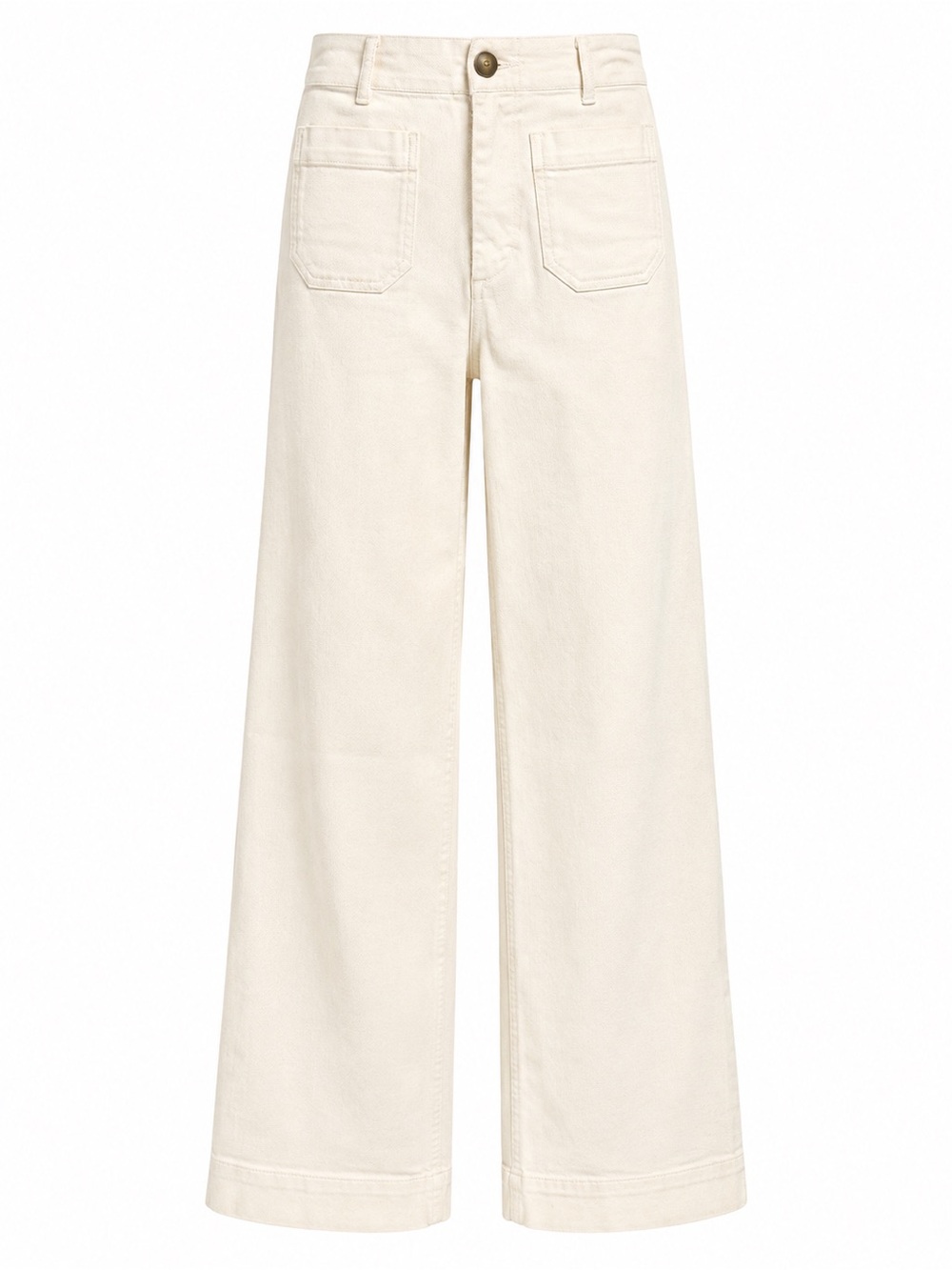 Maeve Wide-Leg Jeans in white